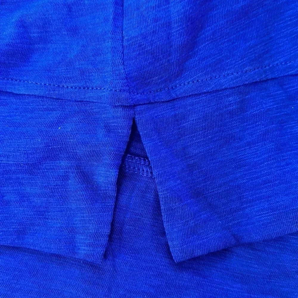 NWT Chico’s 3/4 Sleeve Size 0 Blue Shirt (S) - Picture 5 of 6